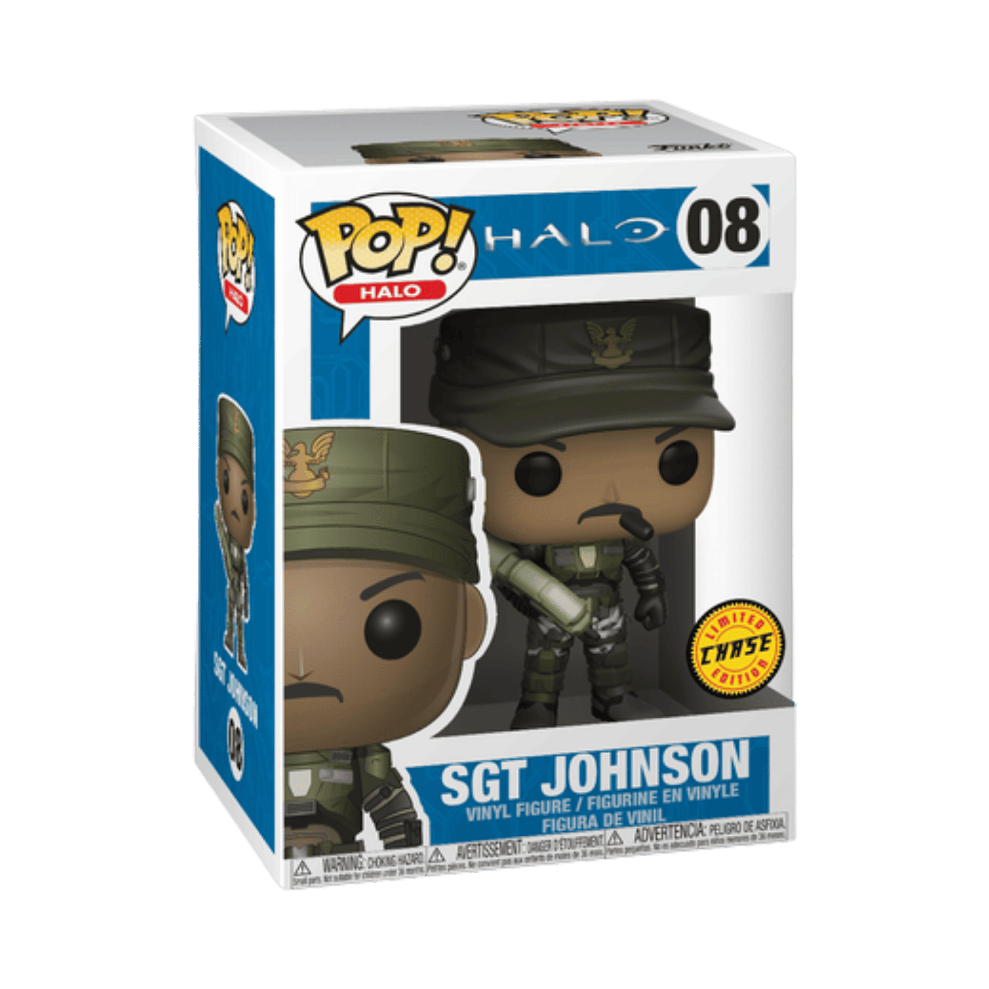 Funko® Pop! Halo Sgt. Johnson (Cigar) #08 *Chase